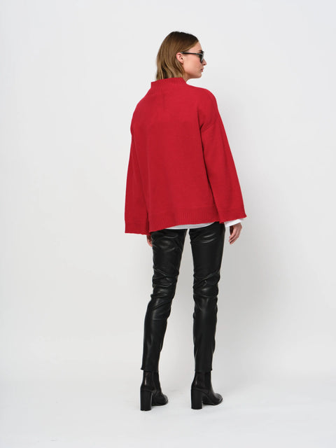 LaSalle - Button Wool Sweater Camel - UNNA S