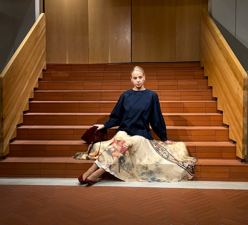 By Basics - Beda Blouse Blue