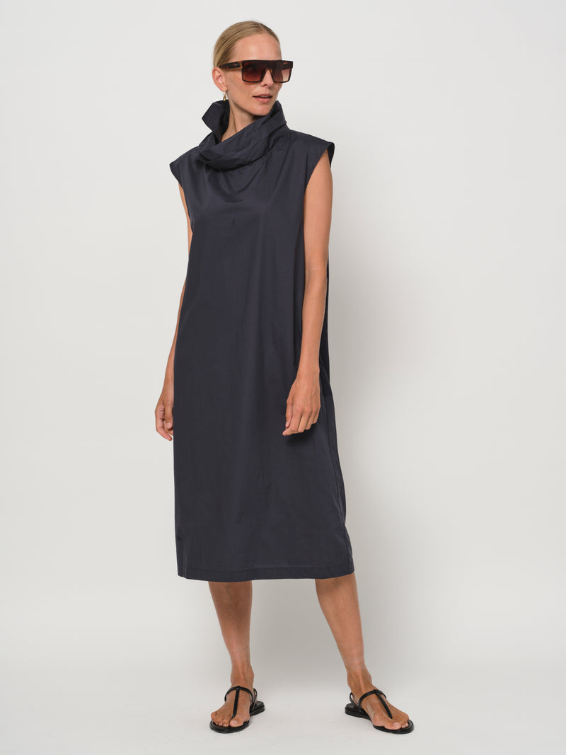 LaSalle - High Neck Dress Navy