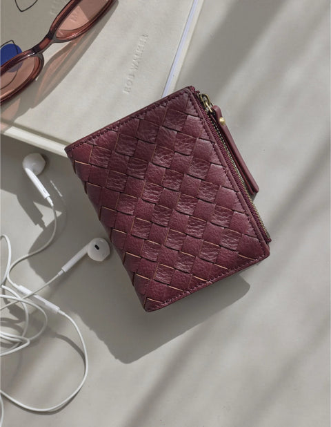 O My Bag Amsterdam - Jamie Wallet Dark Cherry Woven