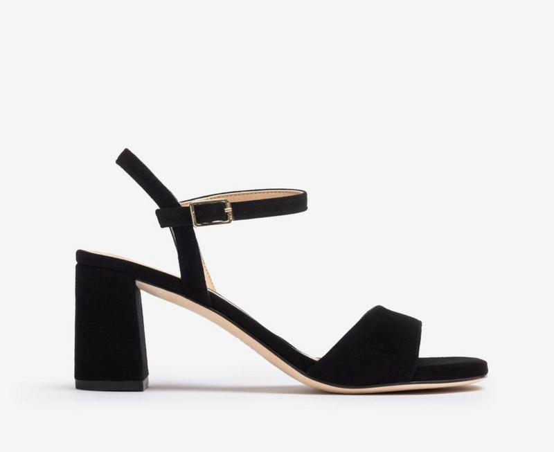 Unisa - Moraty Suede Heeled Sandal Black