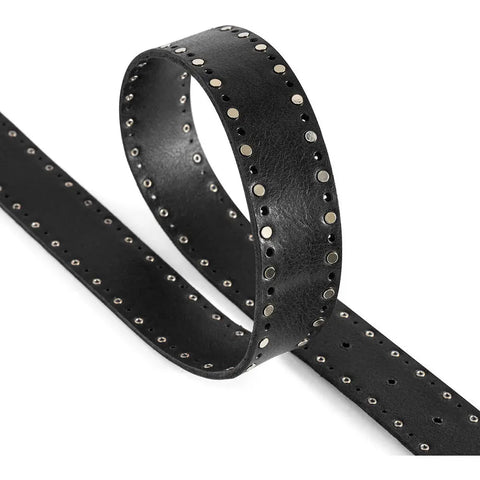 Depeche. - Leather Belt With Studs Black UNNA S