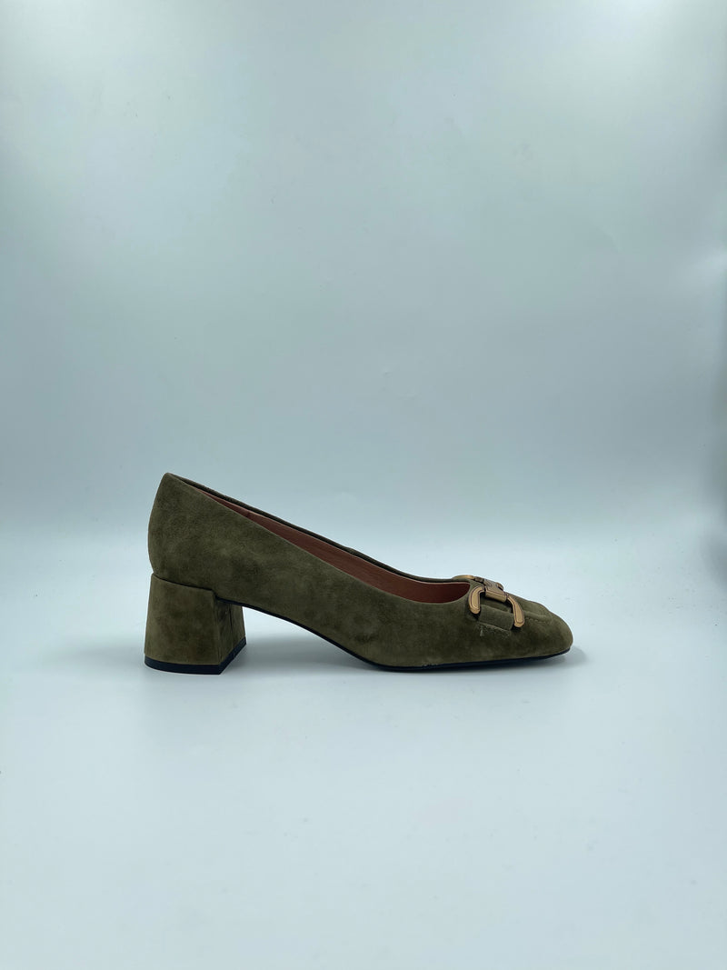 Bibi Lou - Iris Suede Pump Khaki