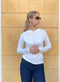 LaSalle - Falling Neck Shirt White - UNNA S