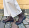 Lofina - Gasoline Ankle Boot With Front Zipper Chocolate - UNNA S
