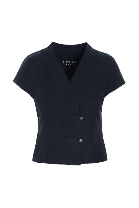Bitte Kai Rand - Sukosu Short Sleeved Blouse Black