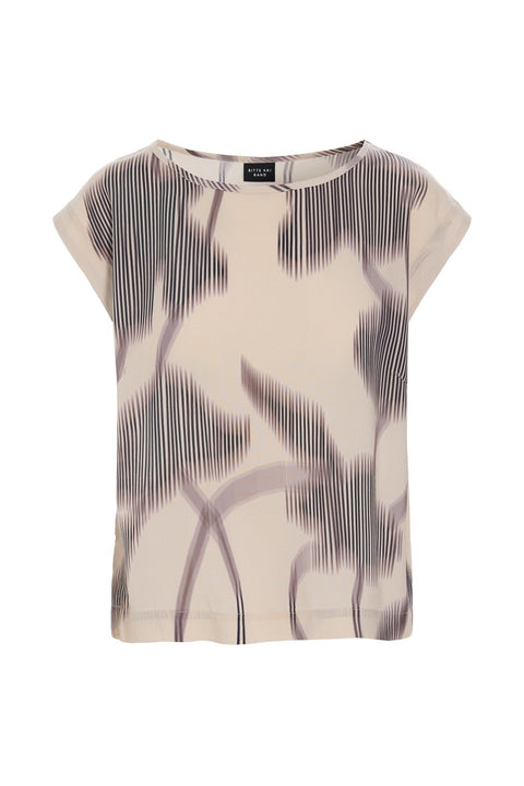 Bitte Kai Rand - Haru Round Neck Blouse Black/Beige