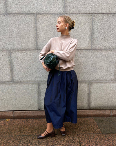 Lasa - Short Sleeve Sweater Camel