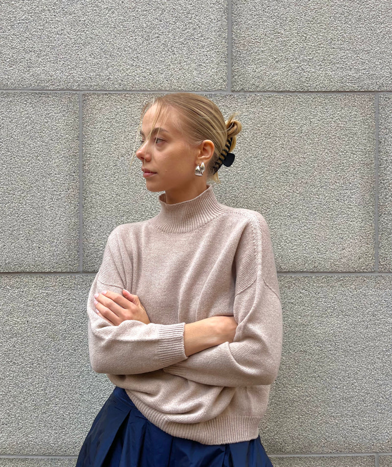 Lasa - Short Sleeve Sweater Camel