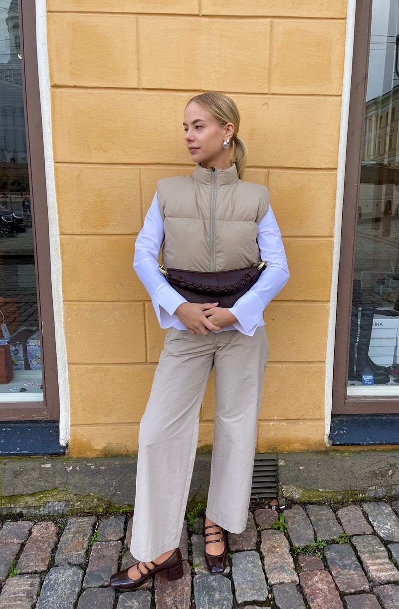 LaSalle - Lia Wide Trousers Sand