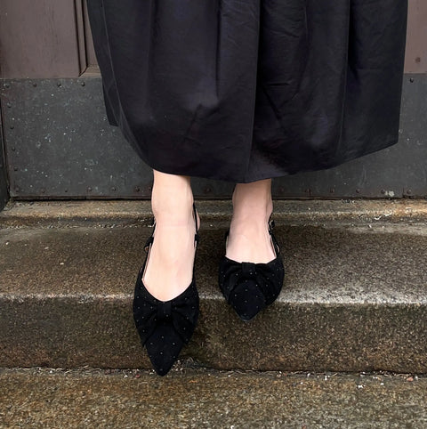 Babouche Lifestyle - Jona Suede Sandal Black UnnaS