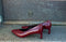 Halmanera - Sofia Stiletto Pump Burgundy - UNNA S