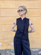 Bitte Kai Rand - Airy Linen Blouse Black - UNNA S