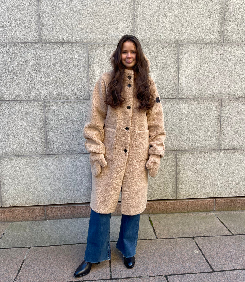 Montereggi - Reversible Teddy Jacket Long Beige