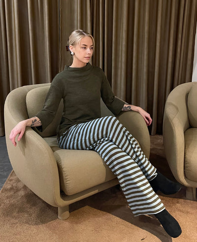 By Basics - Merino Shirt Capers Melange