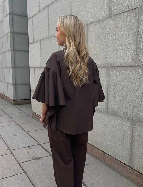 MeiMeij - Alice Cotton Blouse Mocha