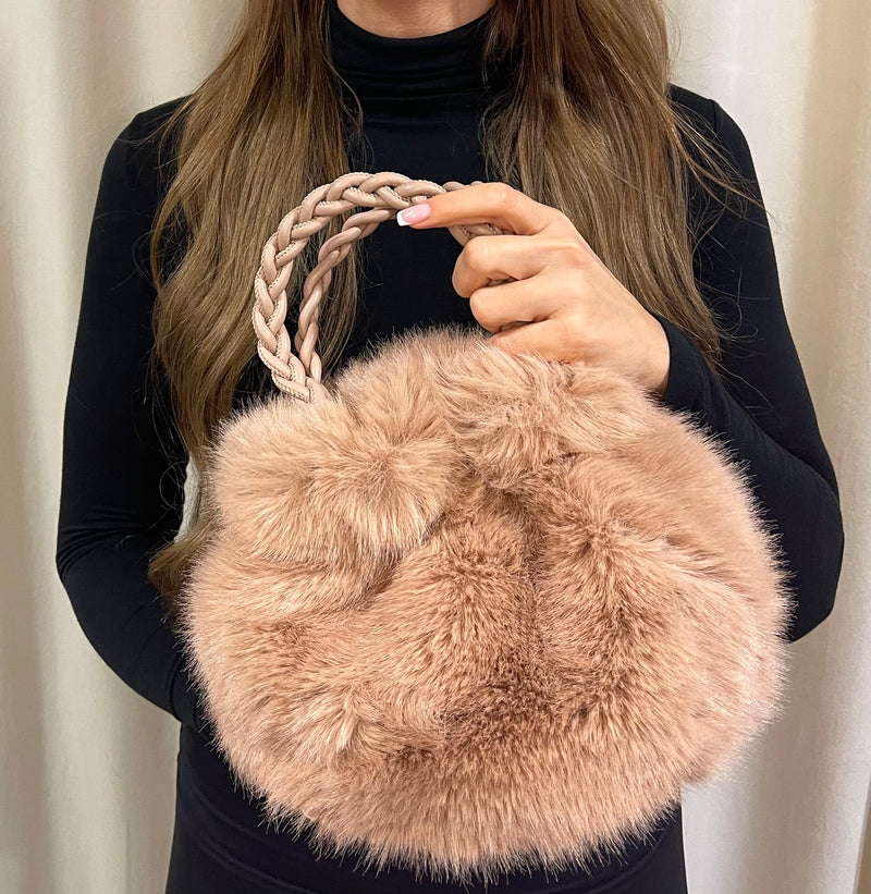 Alex•Max - Philippa Fluffy Bag Beige