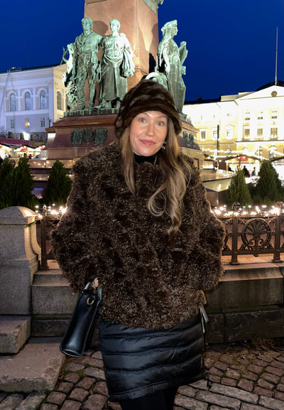Alex•Max - Alexandra Fur Jacket Brown