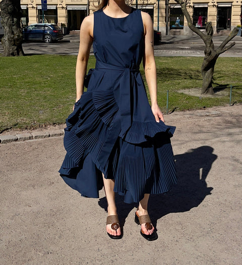 MeiMeij - Valentina Dress Dark Blue UNNA S