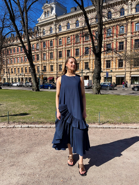 MeiMeij - Valentina Dress Dark Blue UNNA S