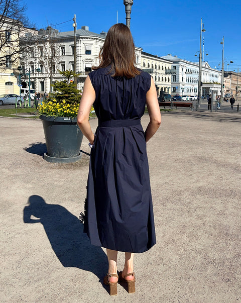 MeiMeij - Martina Dress Dark Blue UNNA S