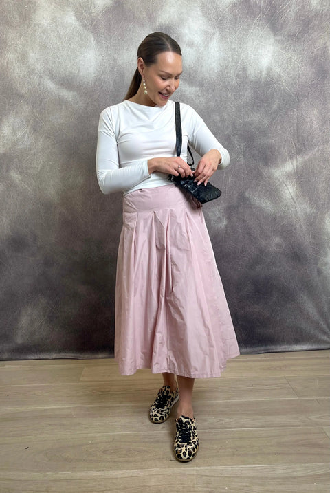 LaSalle - Lotte Midi Wrap Skirt Mauve UnnaS