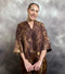 LaSalle - Imke Silk Blouse Chocolate/Gold UnnaS