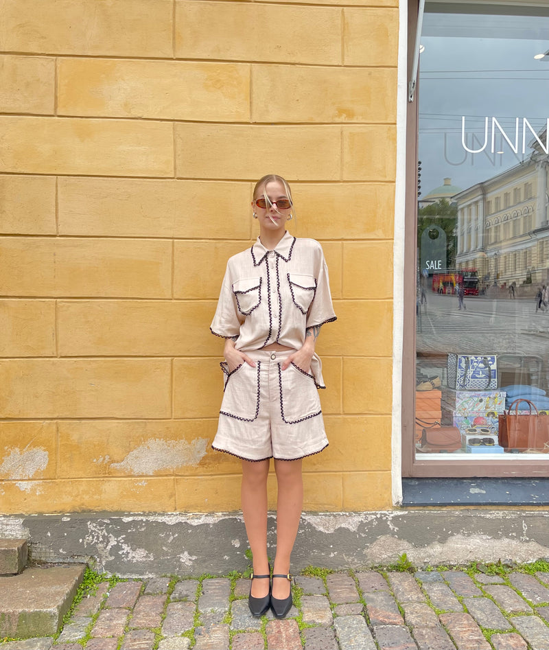 Ackleja - Kelly Nomad Shirt Beige Pink