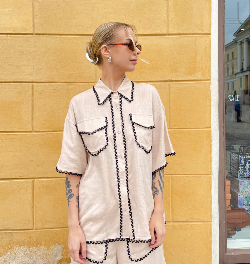 Ackleja - Kelly Nomad Shirt Beige Pink