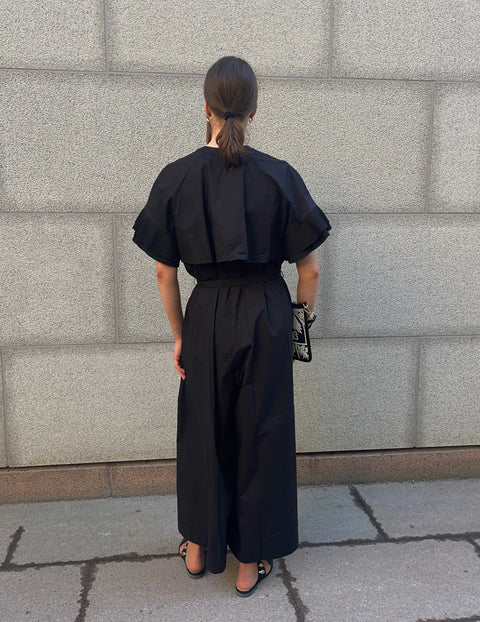 MeiMeij - Cotton Pantsuit Black UnnaS