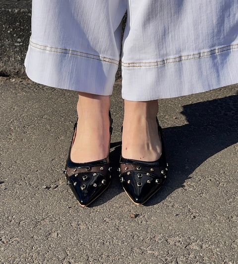Babouche Lifestyle – Simone Heel Black UnnaS