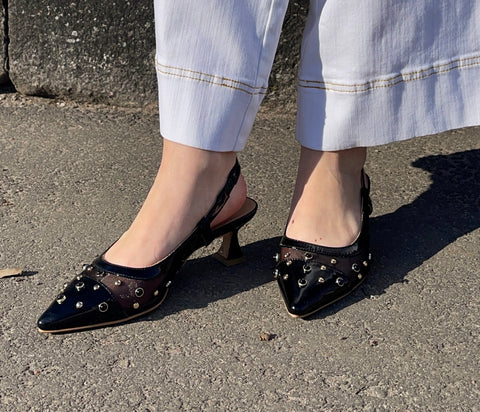 Babouche Lifestyle – Simone Heel Black UnnaS