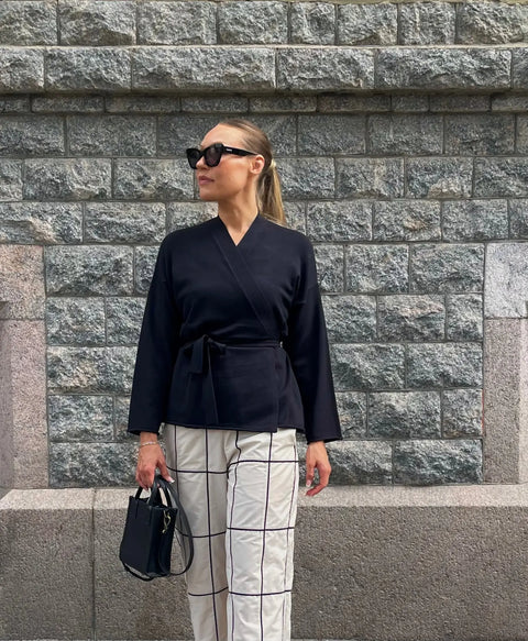 Bitte Kai Rand - Wrap Blouse Black - UNNA S