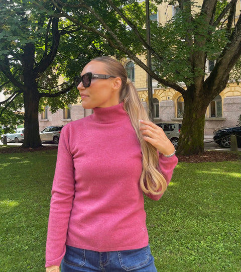 BTF•CPH - Cashmere-Merino Turtleneck Mauve - UNNA S