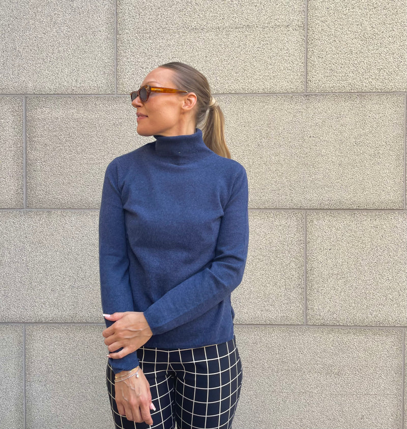 BTF•CPH - Cashmere-Merino Turtleneck Midnight Blue