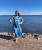 Erfurt Luxury - Long Layer Patchwork Dress Blue UnnaS