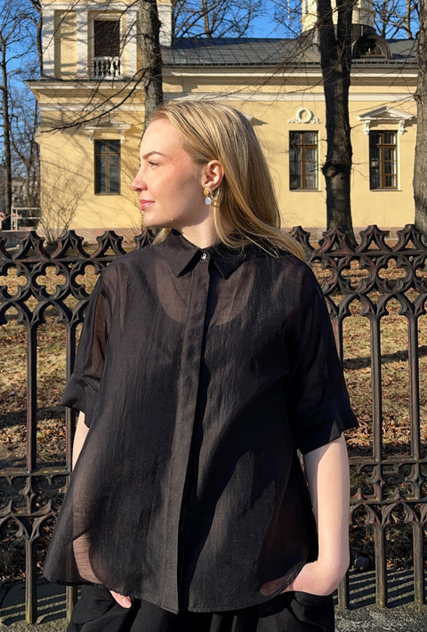 MeiMeij - Cinzia Blouse Black