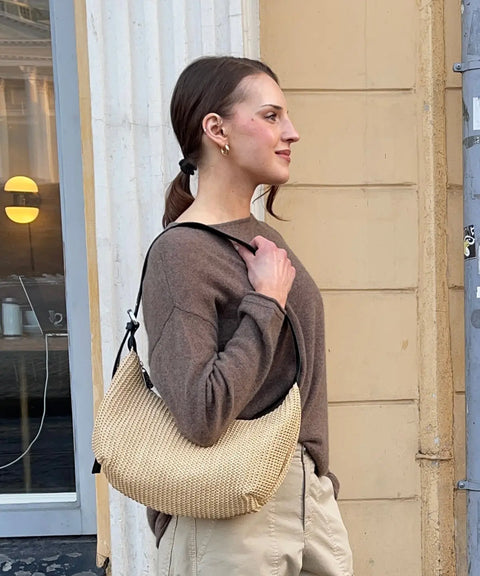 Unisa - Brisa Shoulder Bag Natural/Black UnnaS