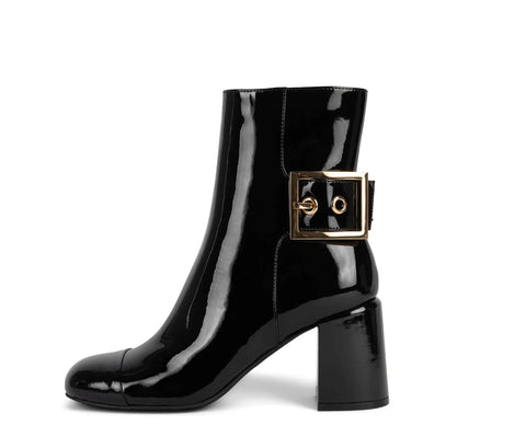 Jeffrey Campbell - Academe Heeled Ankle Boot Black - UNNA S