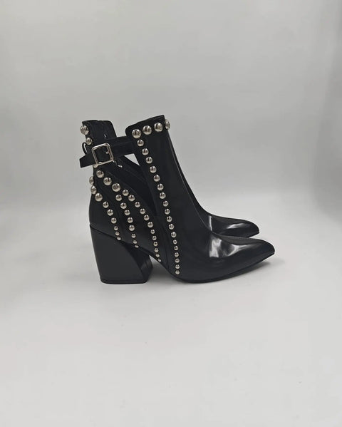 Jeffrey Campbell - Ramona Heeled Ankle Boot Black - UNNA S