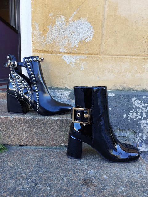 Jeffrey Campbell - Ramona Heeled Ankle Boot Black - UNNA S