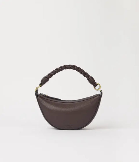 O My Bag - Leo Mini Twisted Handle Chocolate UNNA S