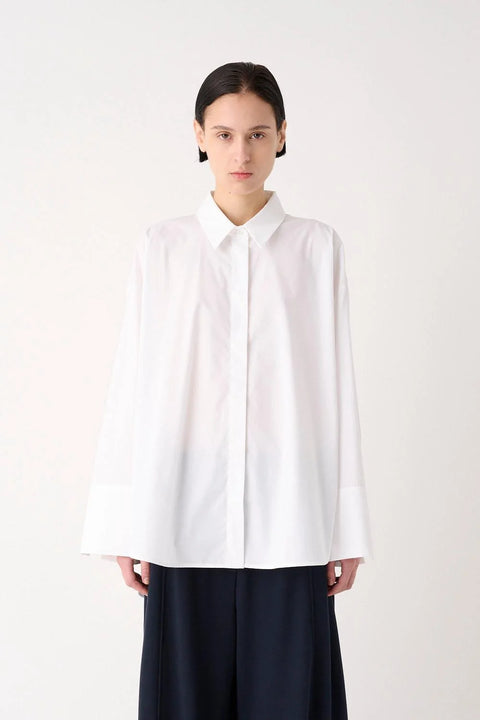 MeiMeij - Levantine Cotton Poplin Shirt White