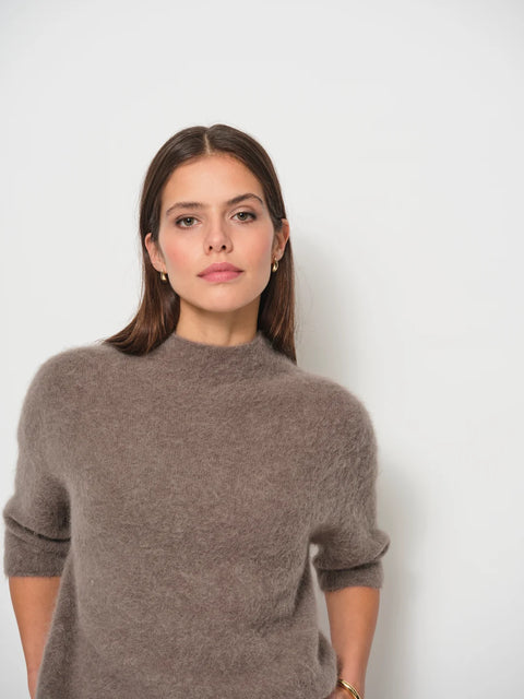 LaSalle – Alpaca Short Sleeve Knit Cashew