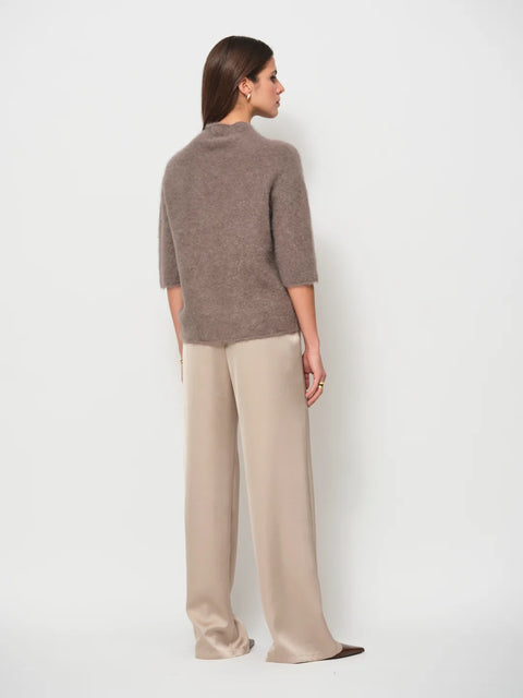 LaSalle – Alpaca Short Sleeve Knit Cashew