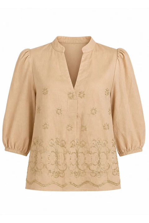 Costamani - Esme Blouse Golden Sand UnnaS