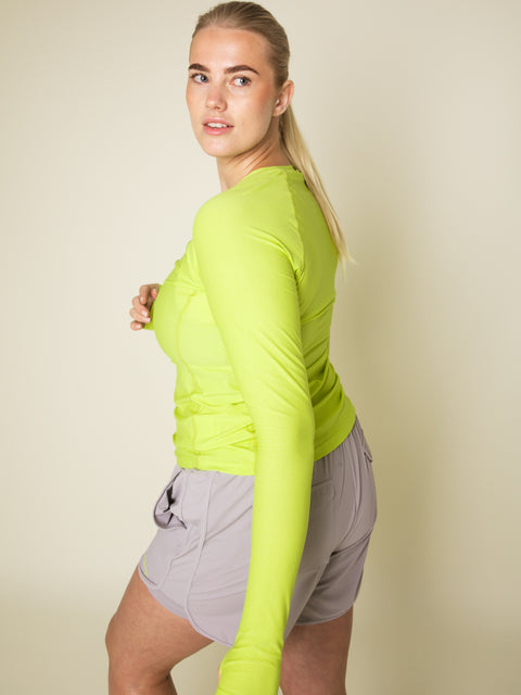 Cartel Copenhagen - Motion Performance Long Sleeve Tee Neon