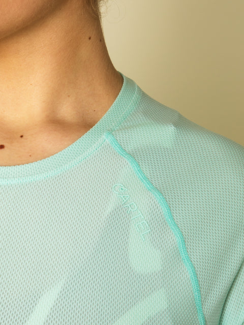 Cartel Copenhagen - Motion Performance Long Sleeve Tee Mint
