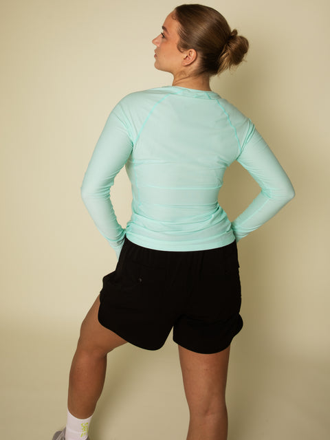 Cartel Copenhagen - Motion Performance Long Sleeve Tee Mint