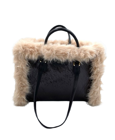 My Best Bag Firenze - Atena Reversible Bag Fur Chocolate Small